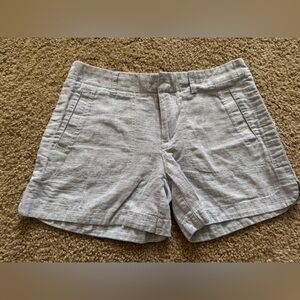 Tommy Hilfiger Light Gray Linen Women's Shorts